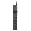 Power extension Lestar 3 m indoor black with on/off switch and indicator light, 230 V AC, 10 A