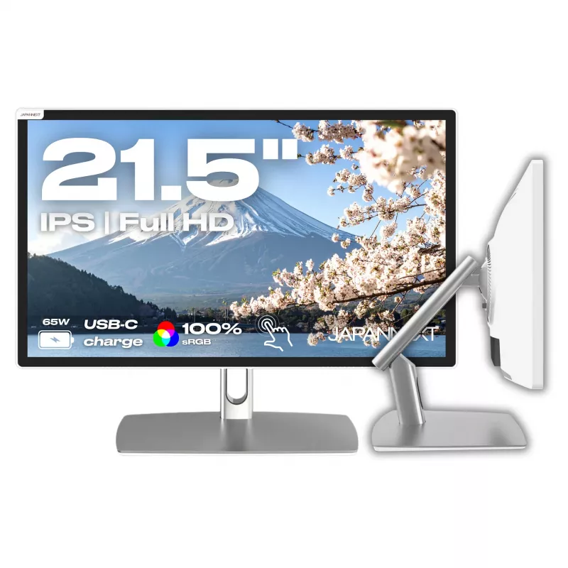JAPANNEXT FHD Touchscreen Monitor 54,61cm (21,5) 1920x1080 Pixel,IPS Panel, 8 ms, 75 Hz, AMD FreeSync, HDMI, Touch (JN-IPS2152FHDR-C65W-FLD-T)