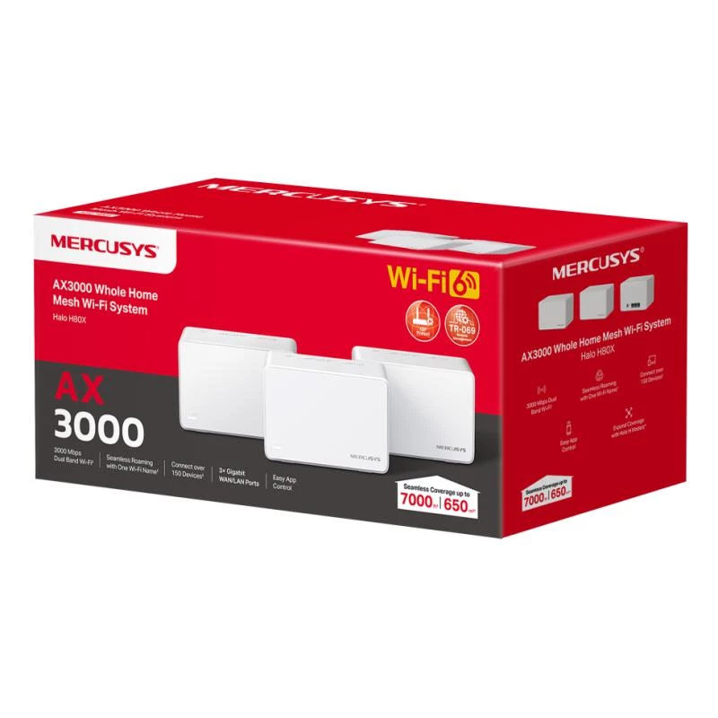 Mesh system Mercusys Halo H80X(3-pack)