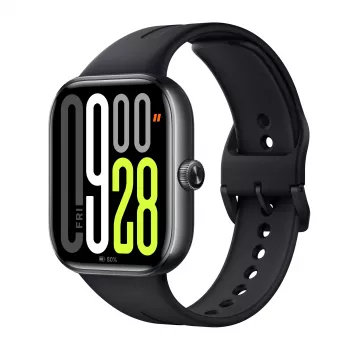 Smartwatch Xiaomi Watch 5 rectangular 2.07 inch AMOLED display, black case, black TPU band, 47.5 mm, 5 ATM