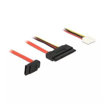SATA Cable DeLOCK 0.3m SATAIII 7p + Floppy 4p/SATAIII 22p