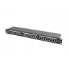 Lanberg PPS5-1024-B 24-Port Cat5e Shielded Patch Panel 1U 19 inch Rack Mount Black