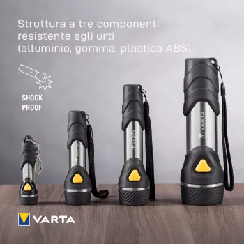 Hand flashlight Varta Day Light Multi LED F20 Black Silver Yellow