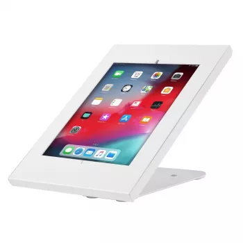 Desk table stand MACLEAN MC-909W adjustable height white for tablets and devices
