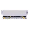 Patch panel LANBERG PPF6-9012-S, 12-port, metal, grey, 1U, 215×130×44.5 mm