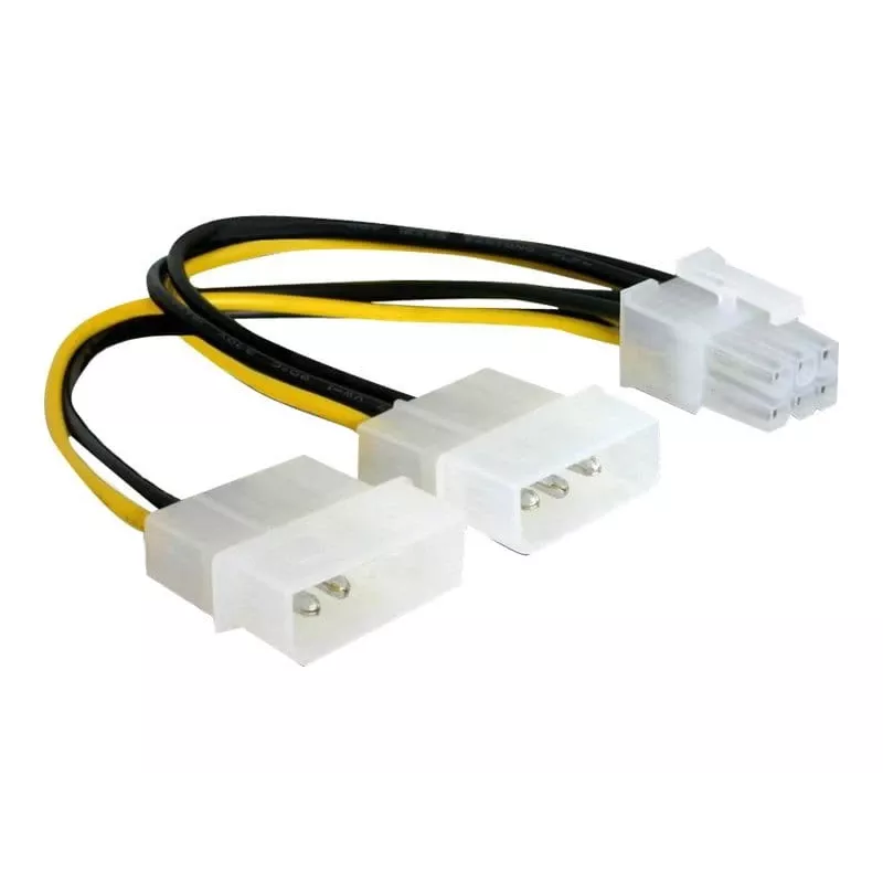 Power Cable for PCI Express Card DeLOCK 82315 0.15m