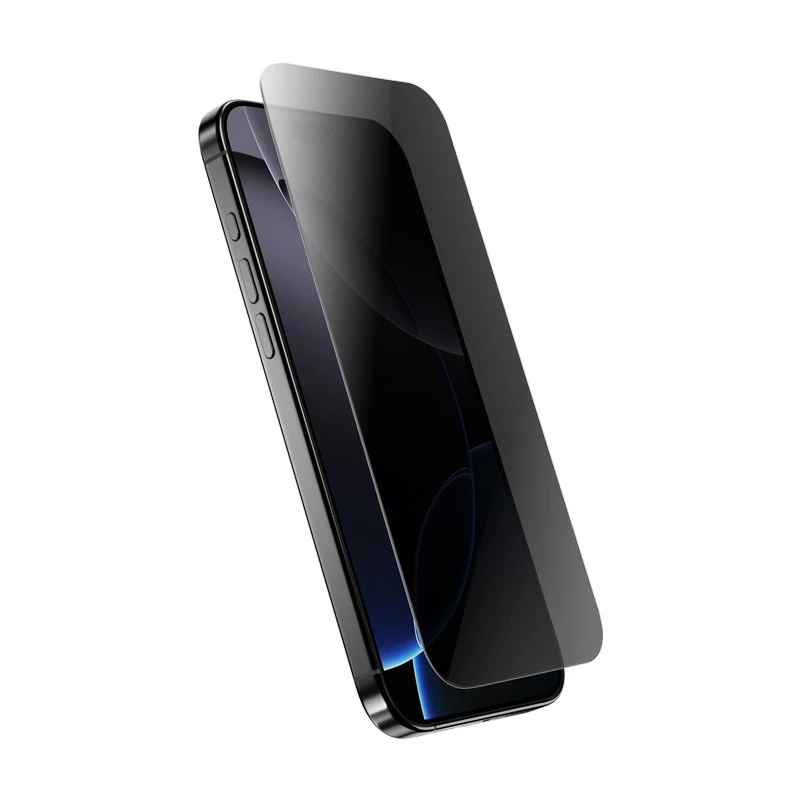 Tempered privacy glass Crong for iPhone 16 Pro — anti-glare, scratch-resistant