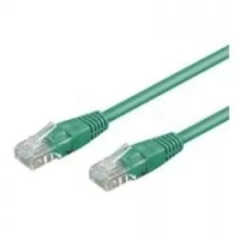 Wentronic Goobay CAT 5e Patch Cable, U/UTP, Green, 0.25 m - CCA Copper Mix (68612)