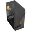 Aerocool Scape-G-BK-v2 Midi-Tower, Tempered Glass, FRGB - black
