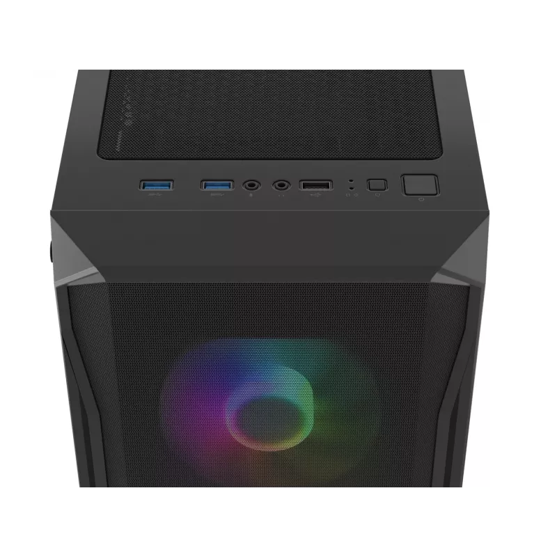 Case Fury Shobo SH4F with RGB Window 4x Fans MIDI Computer PC