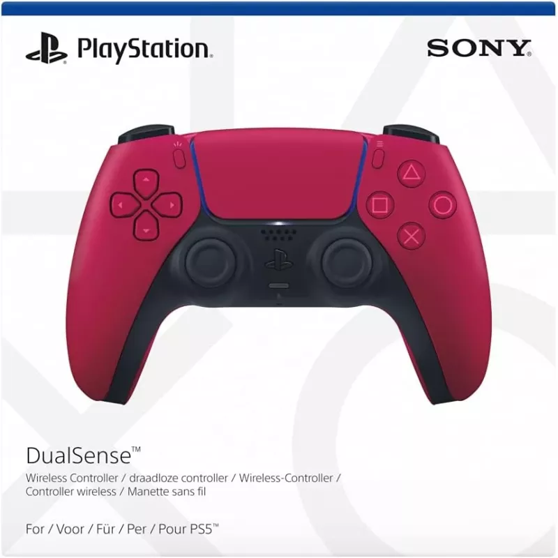 Gamepad Sony DualSense v3 Red — Bluetooth/USB, USB-C, Built-in Battery, PS5, 160×106×66 mm
