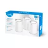 Cudy M1800 3-pack Dual-band (2.4 GHz / 5 GHz) Wi-Fi 6 (802.11ax) White 1 Internal