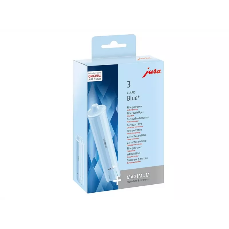 Water filter cartridge JURA CLARIS Blue+ — compatible with Jura, 65 L capacity, pack of 3
