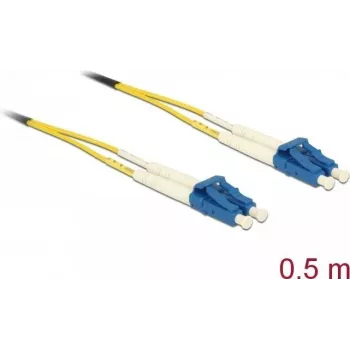 Fibre Optic Cable DeLOCK 86545 0.5m LC Yellow