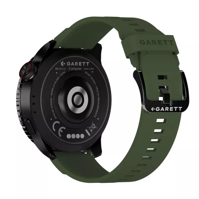 Smartwatch Garett Compass GPS black — Garett Compass GPS smartwatch, black