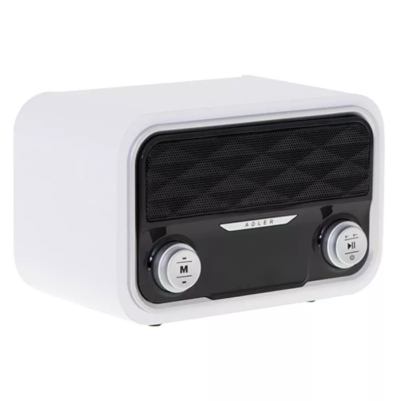 Portable radio Adler AD 1185 — FM, Bluetooth 4.0, MP3, SD card, AUX, 1800 mAh battery, LCD display, micro-USB charging