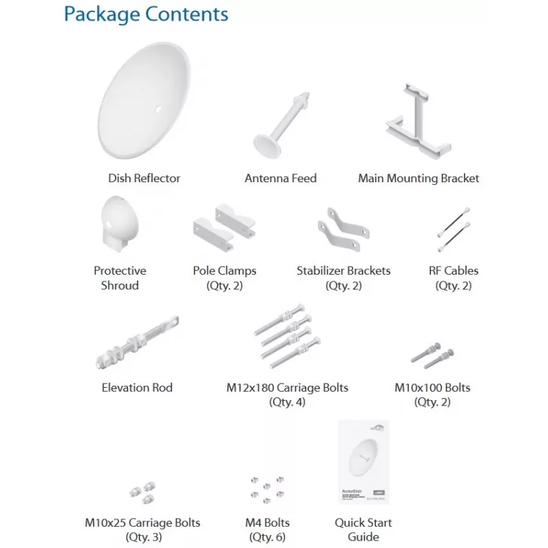 Ubiquiti RD-5G34 Networks airMAX Network Antenna Directional Antenna 34 dBi