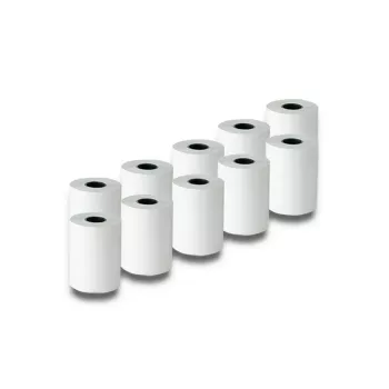QOLTEC paper printer labels 5.7 cm width, white, 55 g/m², pack of 10 (model 51896)