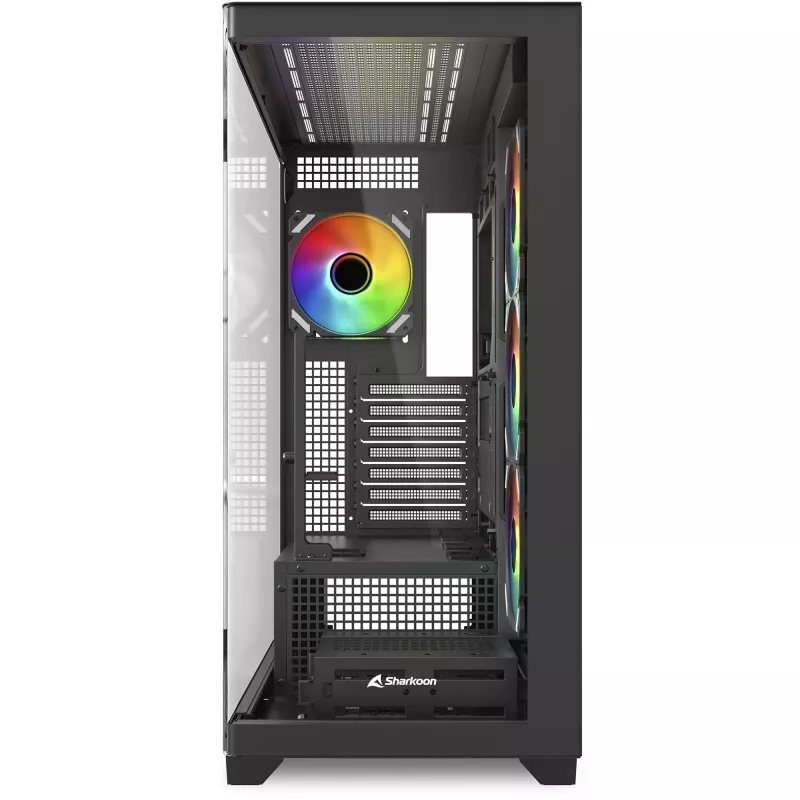 ELITE SHARK CA500 , Tower-Enclosure black, Tempered Glass x 2