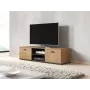 Cama Meble SOHO 140 TV Stand, Lefkas Oak/Black, 1400×430×370 mm