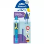 Pelikan griffix® Fountain Pen for Right-Handed - Neon Fresh Blue - Blue - Cartridge Filling System - Blue - Plastic - Stainless Steel - Right-Handed (820363)