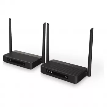 Wireless HDMI KVM Extender Set DIGITUS DS-55360 — Transmitter & Receiver, Wireless, 100 m, 4K/60Hz, HDMI, USB-A/USB-C