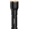 Flashlight Duracell DF2500R — black, handheld rechargeable torch