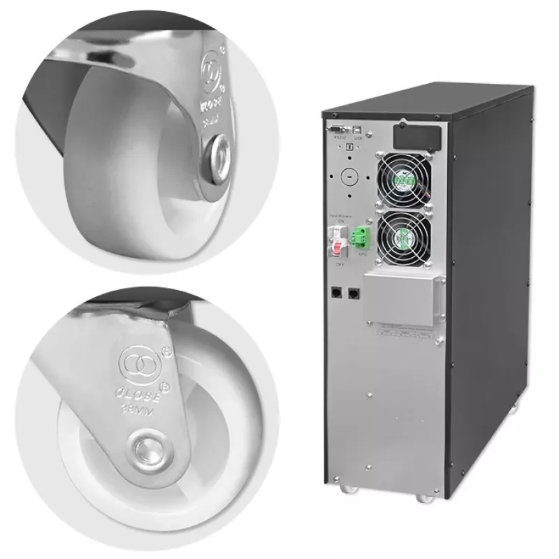 Uninterruptible Power Supply QOLTEC 52283 6kVA 6000W PF 1.0