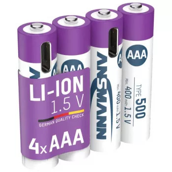 Ansmann 1311-0028 household battery Rechargeable battery AAA Lithium-Ion (Li-Ion)