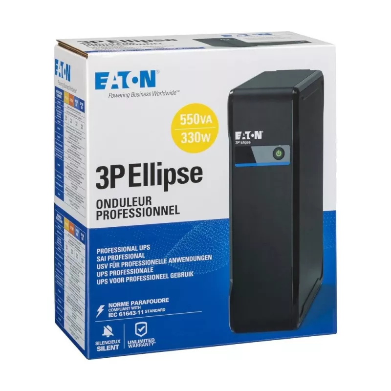 Eaton 3P Ellipse 550 uninterruptible power supply (UPS) Standby (Offline) 0.55 kVA 330 W 4 AC outlet(s)