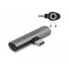 DeLOCK 64186 cable gender changer USB Type-C USB Type-C + 3.5mm Grey