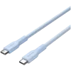 CANYON cable OnWire 60CL C-C 60W COLOR Braided 1m Light Blue