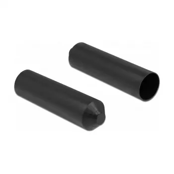 Heat shrink end cap DeLOCK 19772 Black Polyolefin