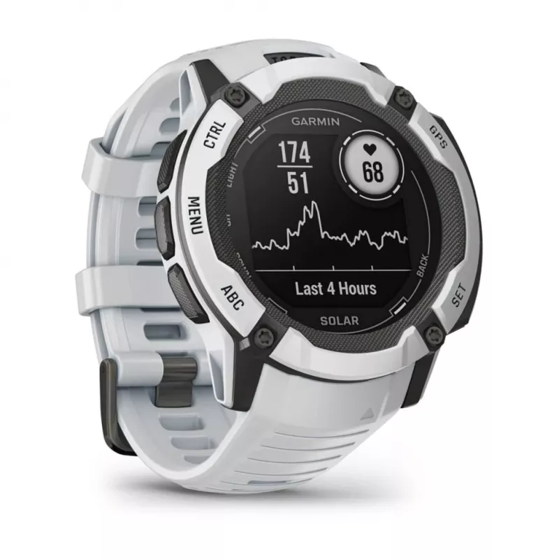 Garmin Instinct 2X Solar 2.79 cm (1.1) MIP 50 mm Digital 176 x 176 pixels Touchscreen White GPS (satellite)