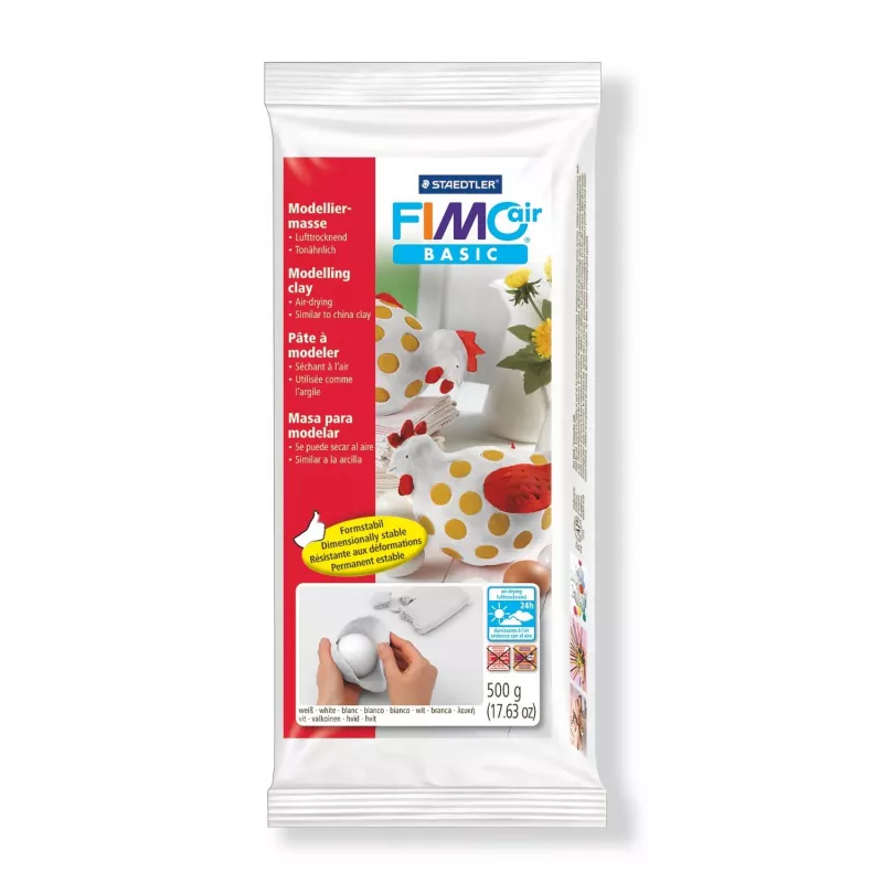Modeling clay Staedtler FIMOair basic 8100 White 500 g