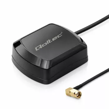 External GPS/GLONASS Antenna QOLTEC 28 dBi 50 W with SMA right-angle connector