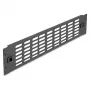 Vented Blank Panel DeLOCK 19 inch 2U Black Metal Tool Free