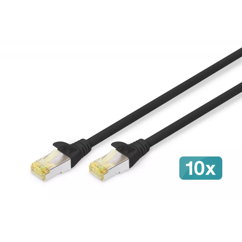 Network Cable Digitus CAT 6A S/FTP RJ-45 5m Black