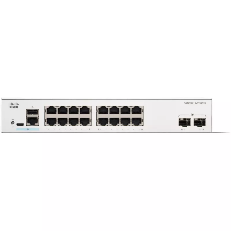 Managed Switch Cisco Catalyst 1200-16T-2G 16 Port GE 2x1GE SFP