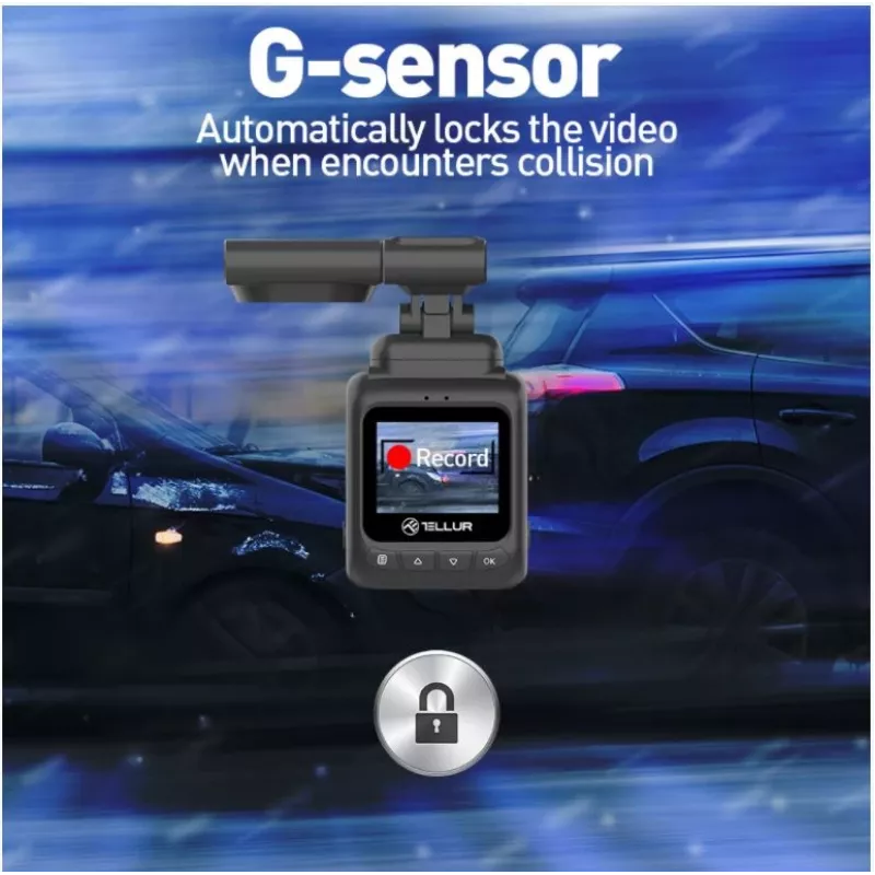 Dash Cam Tellur Dash Patrol DC2 FullHD 1080P GPS Black