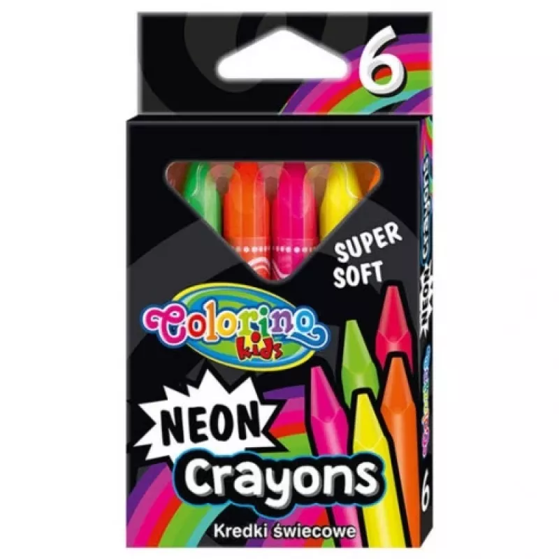 Colorino Kids Neon Crayons 6 colours