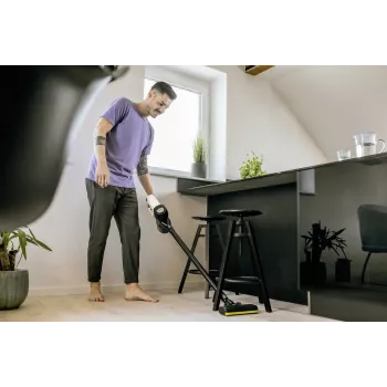 Stick vacuum Karcher 2-in-1 VC 4, bagless, cordless 21.6V Li-Ion, 30 min runtime, HEPA, 2 speeds, yellow/black
