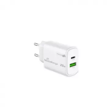Power Adapter USB/USB-C 25W/FAST MRMA112-2 Mediarange