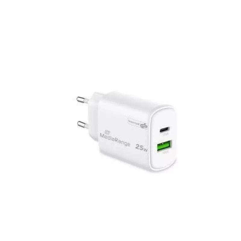 Power Adapter USB/USB-C 25W/FAST MRMA112-2 Mediarange
