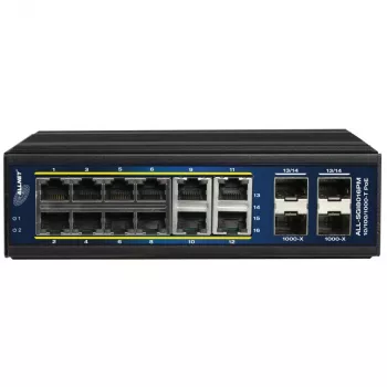 Managed Switch ALLNET ALL-SGI8016PM L2+/L3 12x Gigabit Ethernet PoE