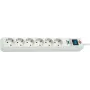 Power strip hugo brennenstuhl 1159720216 — 6 outlets, surge protection, Schuko, white