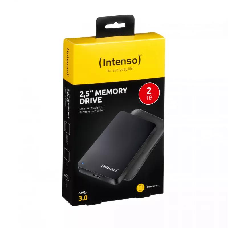 External Hard Drive Intenso 2TB USB 3.2 2.5 inch Black