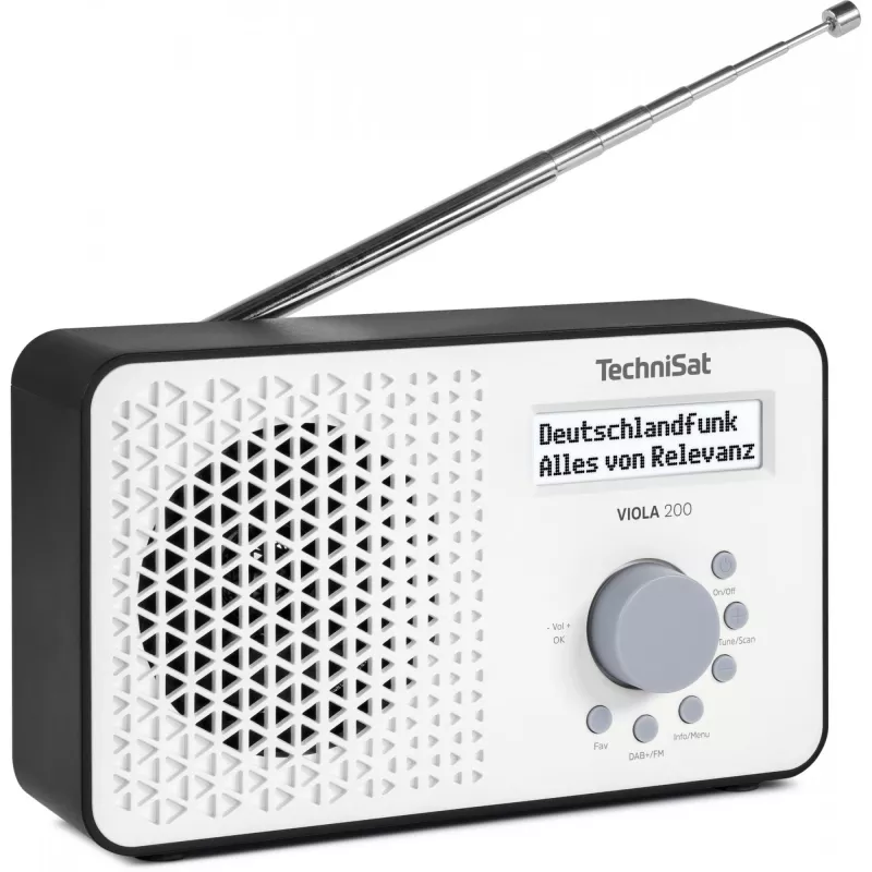 TV receiver TECHNISAT VIOLA 200 white/black HD DVB‑S2