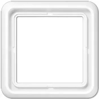 Wall-mounted electrical switch socket cover JUNG CD 581 WU WW, white, IP44