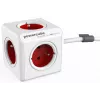 Allocacoc 2304/FREXPC power extension 3 m 5 AC outlet(s) Indoor Red, White